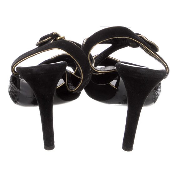 Balenciaga Embossed Slingback Sandals - Picture 5 of 5